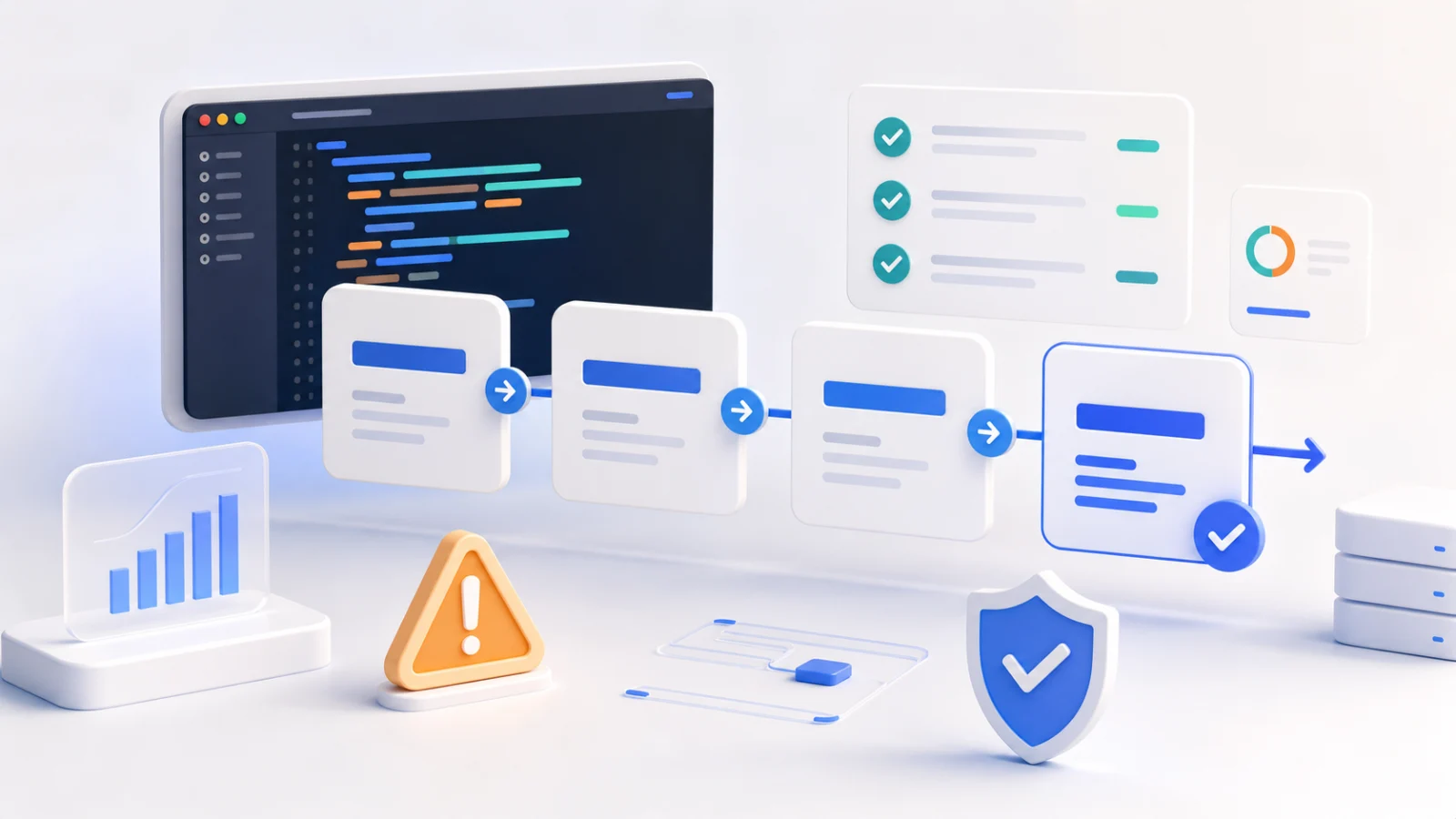 Code windows and checks surrounding a software upgrade.