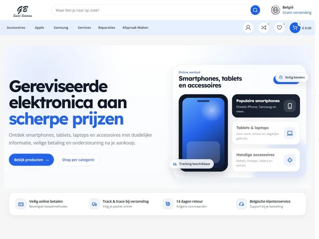 Project preview for GB Smart Solutions