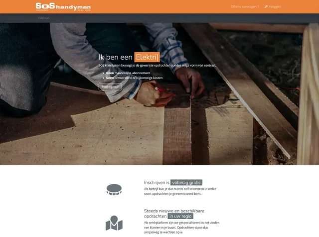Project preview for SOS Handyman